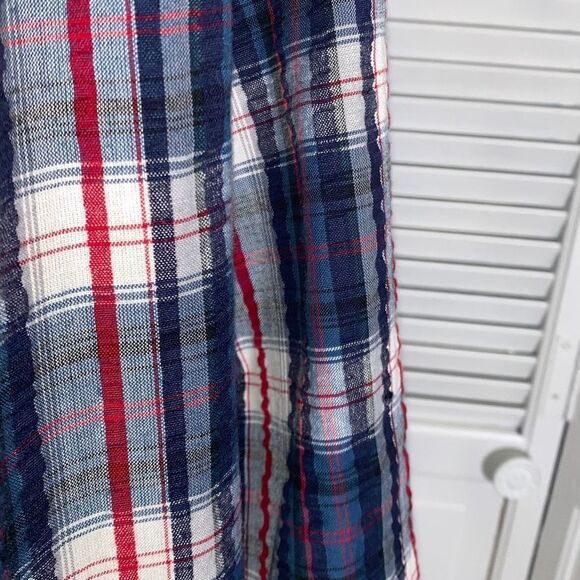 Vintage Main Street Blues Oversized Cotton Plaid Blazer Size B2 - Picture 8 of 14